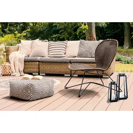 Marrakesch Orient & Mediterran Interior Laterne Metall 40 cm 2er Set schwarz