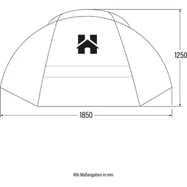 Home Deluxe AQUASUN Sonnenschutzdach grau 125 x 185 x 140 cm