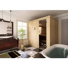 FinnTherm Sauna Cenik Natur 244 cm x 194 cm Wandstärke, 40 mm