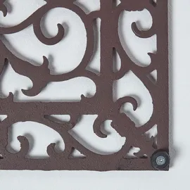 Homescapes Schmutzfangmatte 58 x 34 cm Braun