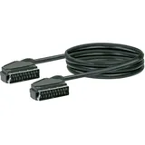 Schwaiger SCART Anschlusskabel 2 m Schwarz