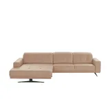Wohnwert Eckcouch Leder 3-Sitzer Beige