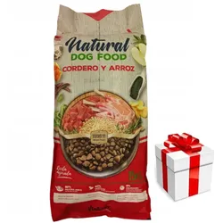 Natural Dog Food 15kg. 62% Fleisch - Huhn frei + Überraschung für den Hund