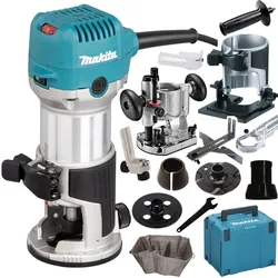 Makita Multifunktionsfräse Fräsen Holzbearbeitung 710W 6/8mm RT0702CX2J