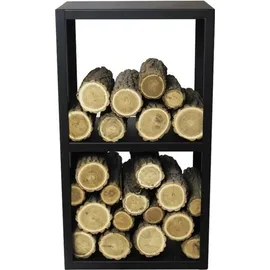 Magnus Kaminholzregal R155 Metall 45 x 30 x 80 cm Schwarz