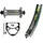 Bikeparts Bike Parts Vorderrad 13-622 Tiagra SSP 32 Loch Exal XR-1 ohne Ösen DD (schwarz / silber)