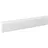 PROVISTON Sockelleiste 16 x 40 x 2000 mm Moderne Fußleiste eckiges Profil Hochwertige Fußleiste Kunststoff Weiß Wasserfest, Robust und Langlebig