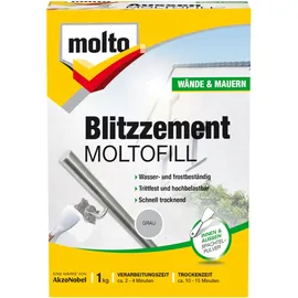 MOLTO Blitzzement grau 1 kg