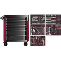 Kraftwerk PT800 Werkstattwagen, 7 Schubladen, PRO, 278-tlg.