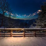 MARELIDA 2x Lichterkettenhalterung Lichterkettenmast Girlandenstange Gartenstab 2,8m