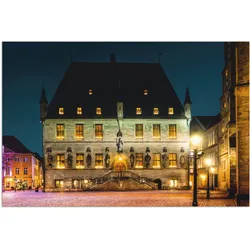 Wandbild ARTLAND "Rathaus Osnabrück II", bunt (farbe bild(er): bunt), B:90cm H:60cm, Bilder, als Alubild, Outdoorbild, Poster in verschied. Größen