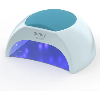 SUNUV SUN2C Nageltrockner UV LED Nagellampe für Gelnägel, 10, 30, 60, 90s Timer, Automatischer Infrarotsensor, Geeignet für Maniküre und Pediküre, Geschenk für Frauen (Blau)