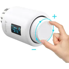 salcar Heizkörperthermostat OLED-Display smart Tuya ZigBee kompatibel mit Amazon Alexa und Google Assistant
