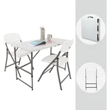 Trutzholm Campingtisch Set Klapptisch 120x60 cm Weiß