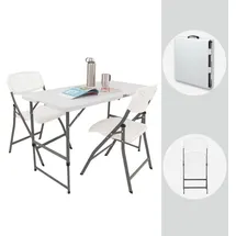 Trutzholm Campingtisch Set Klapptisch 120x60 cm Weiß