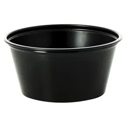 Schwarze Dose für Soßen 60ml