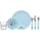 Mepal Mio Kinder Geschirr-Set, 6-teilig Forest Friends