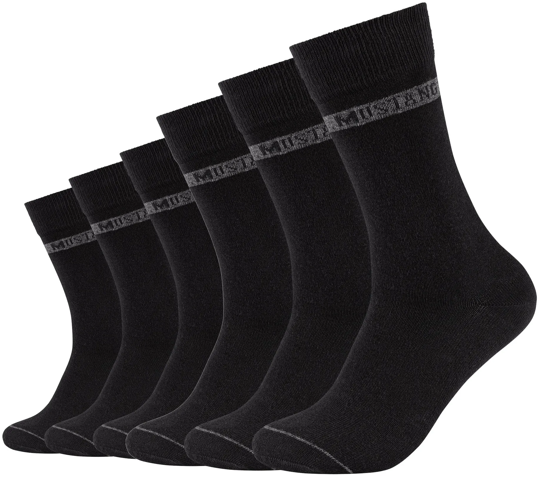 Socken, (6er Pack), mit Weicher und elastischer Komfortbund, Gr. 47 (49), schwarz, , 33506709-47