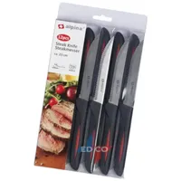 Alpina Steakmesser Set 23 cm 12-tlg. Schwarz/Silber