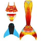 shepretty meerjungfrauenflosse mädchen Neuer Mermaid Tail Badeanzug für Erwachsene und Kinder,lanM5,140 - 140