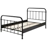 58 aufm Kessel METALLBETT Karlyn 210x111x129 aus Metall in Schwarz | Gr.: onesize
