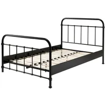 58 aufm Kessel METALLBETT Karlyn 210x111x129 aus Metall in Schwarz | Gr.: onesize