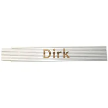 Heka Zollstock Dirk 2 m, weiß