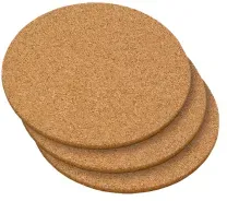 Kesper Untersetzer aus Kork, 26 cm Durchmesser 62759 , 1 Packung = 3 Untersetzer