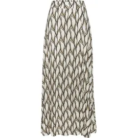 LASCANA Maxirock Damen Bedruckt Beige/Khaki 46