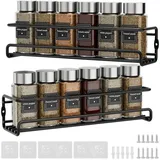 Priksia Gewürzregal Wand-Set 2er Organizer Metall