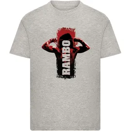 F4NT4STIC T-Shirt Rambo III Tying Sweatband in grau meliert | Gr.: 110/116