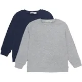 MINYMO Rundhalspullover Grey 128