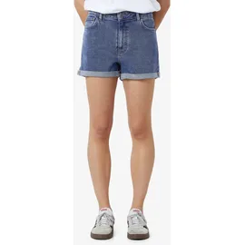 Noisy May Jeansshorts NOISY MAY "NMMONI HW DNM SHORTS AZ358MB NOOS", Damen, Gr. L (40), N-Gr, blau (medium blau denim), Denim/Jeans, Obermaterial: 99% Baumwolle, 1% Elasthan, unifarben, slim fit, Jeans Jeansshorts