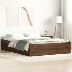 Bettgestell Braun Eichen-Optik 160x200 cm