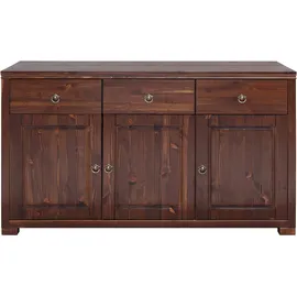 OTTO home Sideboard Gotland 147 x 89 x 40 cm Dunkelbraun