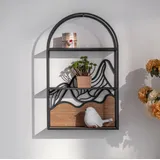 wall-art Hängeregal Holz Metall 0 x 0 x 0 cm Natur