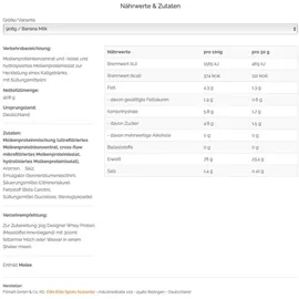 ESN Designer Whey Protein Banana Milk Pulver 908 g