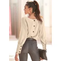 LASCANA Langarmbluse Damen creme Gr.44