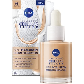 NIVEA Cellular 3IN1 Hyalurron Serum Foundation Hell LSF 15 3 dunkel 15 g