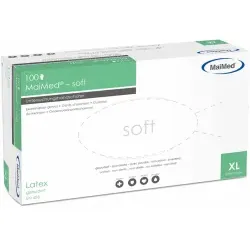 MaiMed® soft Einmalhandschuhe, Latex 74038 , 1 Packung = 100 Stück, Größe XL