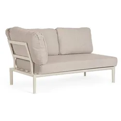 Gartenmodulsofa Gerald aus Aluminium Eck-Element, Pelikan