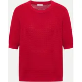 Cecil Kurzarm Pullover mit Struktur Rot L