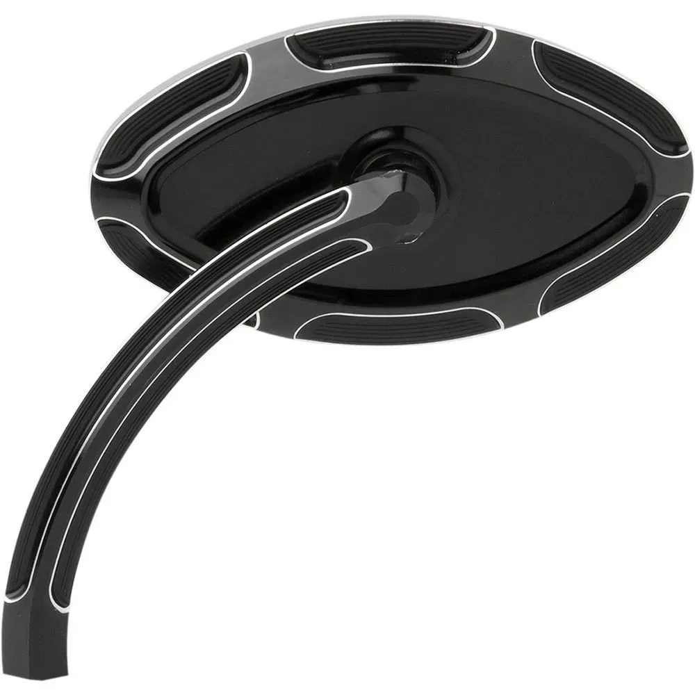 Arlen Ness Cat Eye Linker Außenspiegel - Black / Chrome - One Size