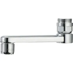Mora Schwenkauslauf 100 mm 120 Grad Chrom