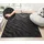 OTTO home Teppich OTTO HOME "Benia, Hoch-Tief-Struktur", schwarz, B:200cm H:19mm L:300cm, Kunstfaser, Teppiche, Teppich, Wellen-Design, leichter Glanz, modern, Wohnzimmer, Schlafzimmer