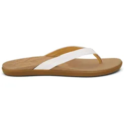 Olukai Damen Honu Flip Flop, 40 - bright white/golden sand