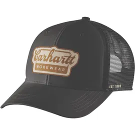 CARHARTT Twill Mesh-Back Script Patch Cap schwarz Einheitsgröße