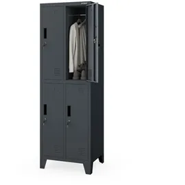 Jan Nowak Spind Metall 56x172x45 cm Garderobe, Garderobenschränke, Garderobenschränke