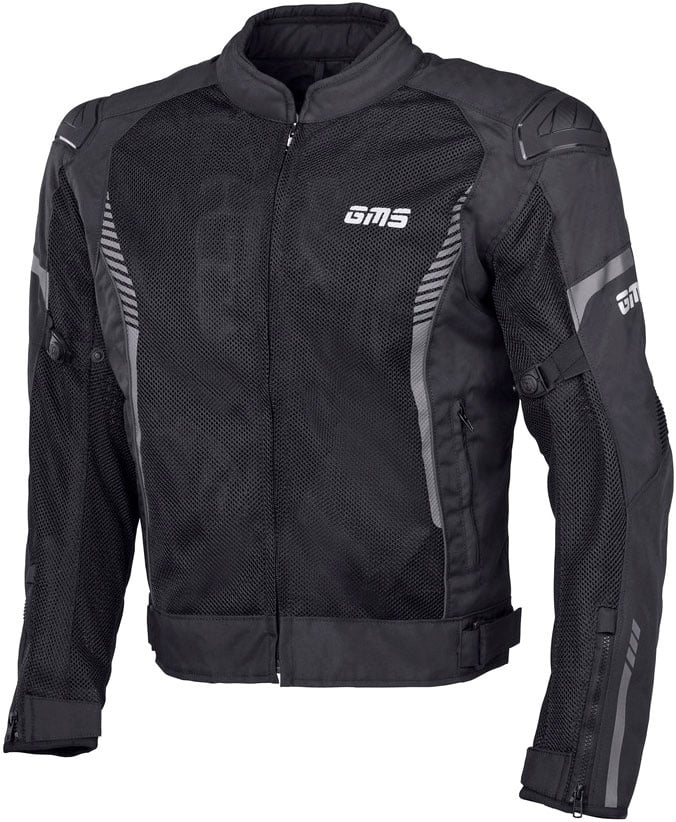 GMS-Moto Samu, Textiljacke - Schwarz - 3XL