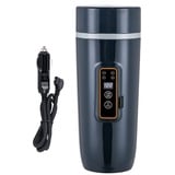 Wasserkocher Reise Wasserkocher 24V 350ml Schneller Wasserkocher Doppelschichtige Edelstahl-Thermoskanne für Milch, Kaffee und Teezubereitung (140W schwarz und blau)